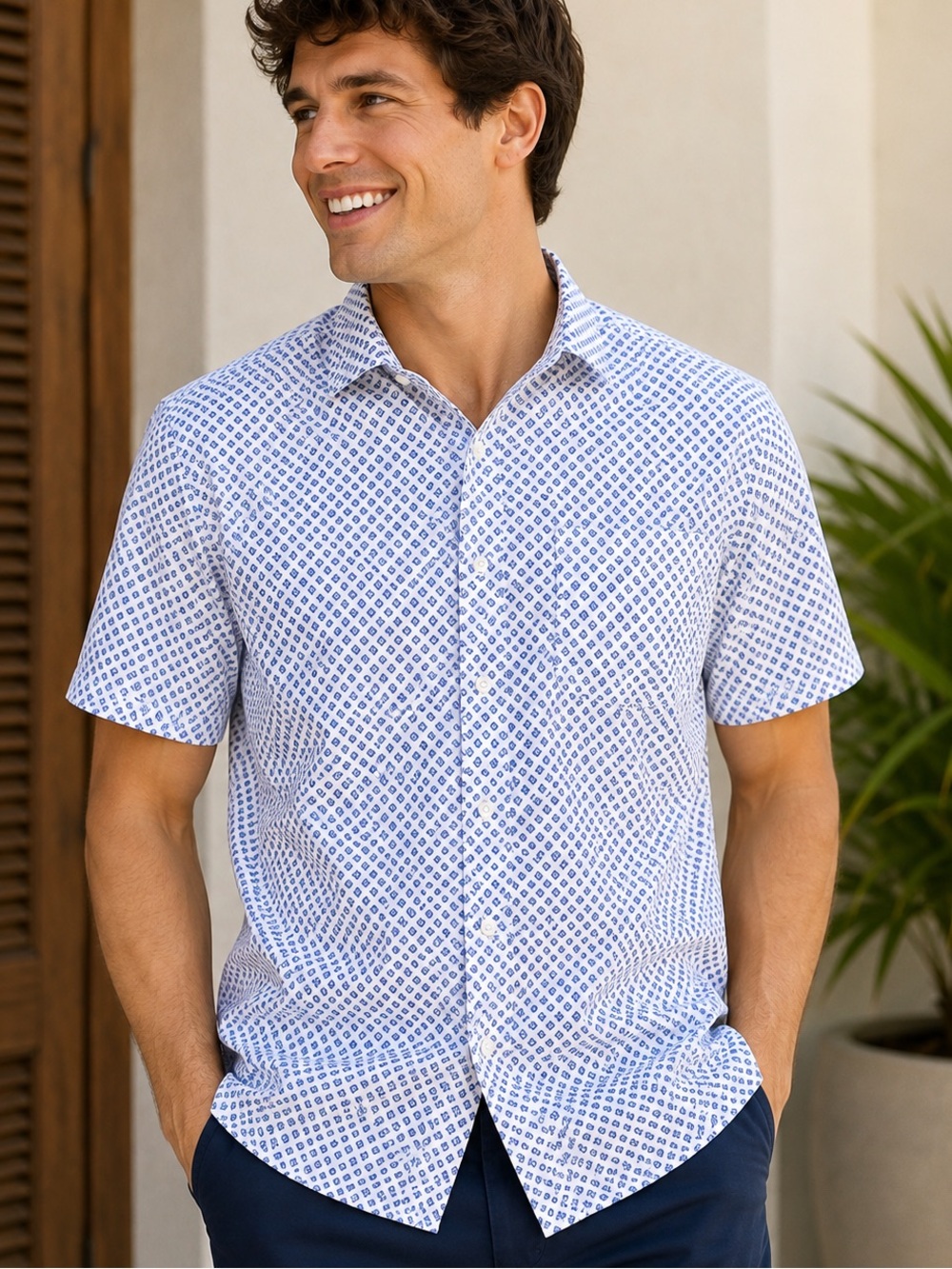 Weatherproof Vintage Men’s L Short Sleeve Button Down